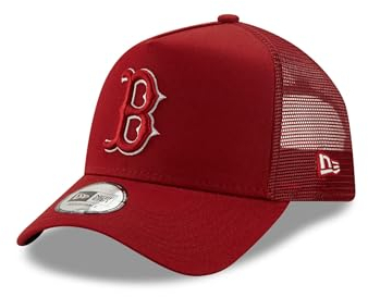 New Era MLB Truckercap Boston Red Sox verstellbar A-Frame Mesh Teamlogo Kappe Baseball rot - One-Size