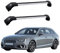 DPBXQ 2 Stück Aluminium Dachträger für Audi A4 Avant (8W5, B9) 2015 2016 2017 2018 2019 2020 2021 2022,DACHTRÄGER AUS Aluminium Fahrradträger Dachboxen Dachgepäckablage,3