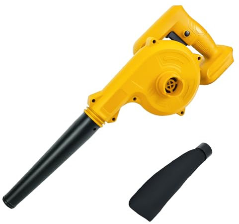 Cordless Leaf Blower for Dewalt 20V Battery, 2-in-1,Speed of 17000 RPM, Electric Jobsite Air Blower for Garden Leaf Blowing, Car, Corner Dust Clearing(Batteries not Included)