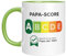 Lustige Tasse | Papa-Score | Geprüft als bester Papa der Welt | Geschenkidee | Kaffeebecher 330ml