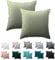 Nesture Kissenbezug 40 x 40 2er Set - kopfkissenbezug 40x40 cm Salbeigrünt, 100% Mikrofaser kissenbezüge mit Reißverschluss, Weich und Bügelfrei