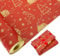 Geschenkpapierrolle für Weihnachten: Rotes Kraftpapier mit festlichem Design, recycelbares Weihnachtsgeschenkpapier, 76 cm x 15 m