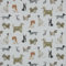 Keine Meterware, Stoffe zum Nähen, Stoff für Kinder, 100% Baumwolle: 1m Baumwollstoff mit Tiere - mit Hunde, wie Dackel, Afghane, Dalmatiner, Bulldogge, Schnauzer - Tier Kinderstoff