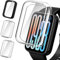 iVoler 3 Pezzi Clear Cover con Pellicola Protettiva per Xiaomi Smart Band 9 PRO/Xiaomi Mi Band 9 PRO, Copertura Completa Custodia Anti-Graffio Ultra Sottile Morbida TPU Case, 2 Trasparente + 1 Nero