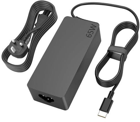 HP 65W USB-C Laptop Charger Fit for HP OmniBook Ultra Laptop Next Gen AI PC 14-fd0087nr, 14-fh0047nr, ZBook 15u G6 Mobile Workstation EliteBook Laptop L43407-001 Type C Fast Charging Power AC Adapter