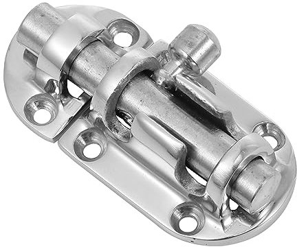 Bolts Garage Conditioner Door Draft Stopper Padlock Hasp Barrel Plate Security Safety Gate Latch Window Latch Safety Lock Hardwares Boat Sliding Locks Silver Mikikit