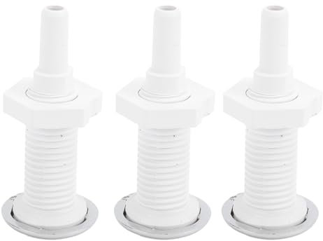 Gonetre Bathtub Air Nozzle PVC Erosion Resistant Air Bubble Jet Nozzle for Hot Tubs Spa Swimming Pools 30mm Straight Design 3PCS