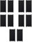 5x confezione 2pz (10pz) Tappo, falso polo, Moduli neri, Compatibile Con Vimar Arke', frutti, interruttori, pulsanti, deviatori, dimmer, sensori, PIR, buzzer, Per Placche originali e compatibili