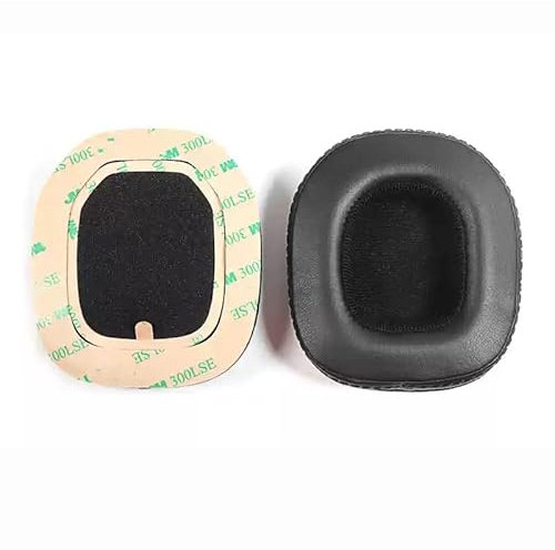 Ersatz-Ohrpolster, kompatibel mit Logitech Astro A10 A50 Gen3 Gen4 Kopfhörer-Reparaturteil, schwarzes Leder