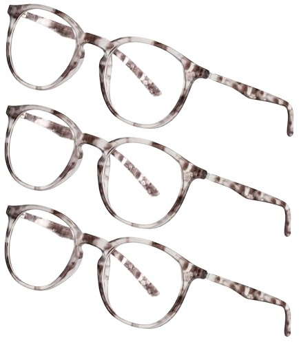 LEXXOO Lesebrille, Verschiedene Modelle & Farben, Damen & Herren | Bequeme, leichte Fertiglesebrille für Damen und Herren, erhältlich als rechteckige, runde oder Halbrandform, alltagstauglich