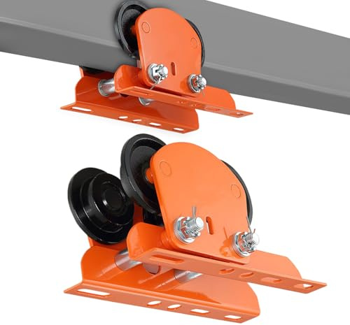 Stahlbündel Trolley - Kompakter Krananschlagträger, Einstellbare Doppelte Radbahnrolle | Starke Lastlagerhardware, Professionelle Materialbehandlungslösung Für Branche Garagenwerkstatt Lager