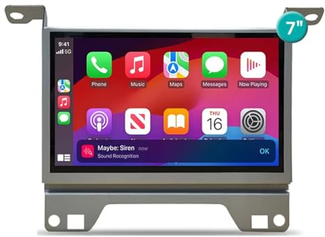 7 Inch Car Radio with Wireless CarPlay & Android Car, Bluetooth, GPS, WiFi, Mirror Link, FM/RDS Radio for Land Rover Discovery Sport 4 LR4 20110-2017 Bose Denso System OEM: 462200-5481