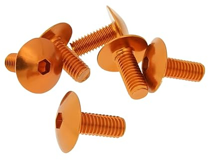 Schraubensatz 6 Stück Verkleidung orange - M6x15