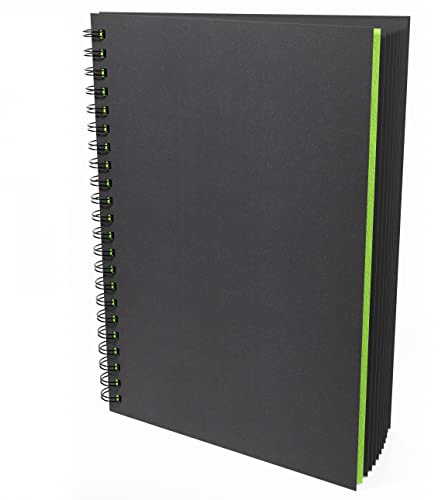 Artgecko Black Toned Sketch Book A4 Portrait - 80 Pages (40 Sheets) 200gsm Card