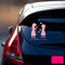 Autotattoo Heckscheibenaufkleber Fahrzeug Sticker Aufkleber Baby Schneeprinzessin Kinder M1872 - ausgewählte Farbe: *pink* ausgewählte Größe: *M - 18cm breit x 25cm hoch*