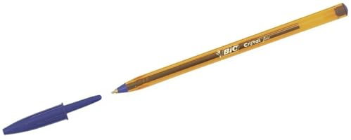 BIC Cristal V2 Gel-Tintenroller, 0,7 mm Spitze, 0,5 mm Strichbreite, Schwarz, 40 Stück blau