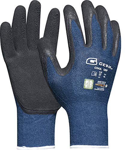 Arbeitshandschuh COOL GRIP | Größe 10 (XL) | Viskose-Handschuh mi Latex Beschichtung | 1 Paar