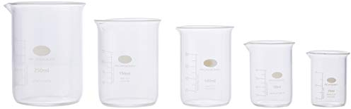 Glass Measuring Beaker Set | Low Form Beakers, Measuring Cups, Borosiliate Beakers
