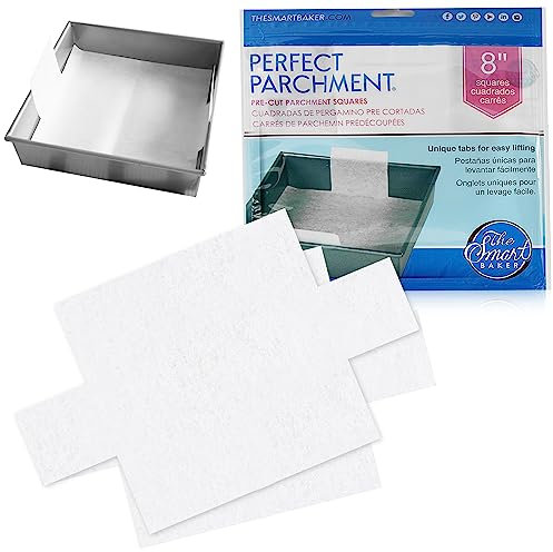 Parchment Paper Sheets for Baking: Oven Safe Parchment Paper, Parchment Sheets, Bakery Quality Baking Paper for Perfect Results, High Temperature, Cooking Sheets, 24 Count, 9 Inch Square