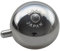 CRANE Bell Co. Fahrradklingel Mini Karen W Die Cut Mount, Silber Poliert, CR-MKNDC-PL