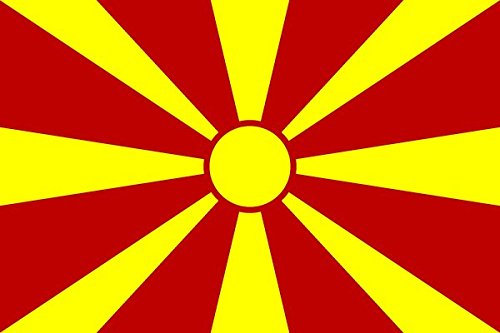 U24 Flagge Fahne Mazedonien 90 x 150 cm