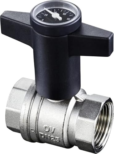 Oventrop OV Kugelhahn Optibal mit Thermometer DN 15 1/2