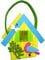 Deko-Tasche aus Filz Vogelhaus - bunt - 20 x 27cm - Oster-Tasche - Geschenk-Tasche - Filz-Tasche - Henkel-Tasche