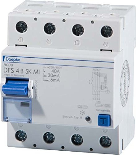 Doepke FI-Schalter DFS4040-4/0,03-BSKMI Fehlerstrom-Schutzschalter 4014712223639