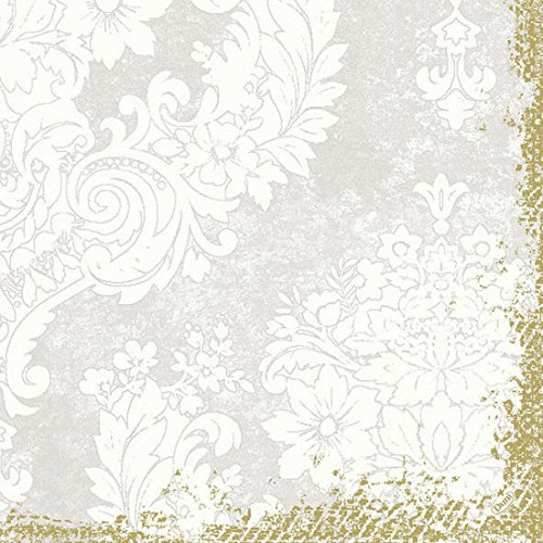 Duni Klassik-Servietten 4 lagig 1/4 Falz 40 x 40 cm Royal White, 50 Stück