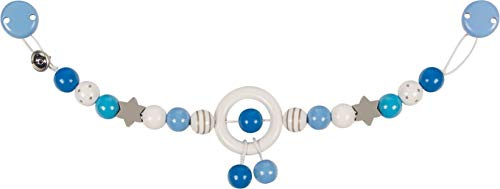 Heimess 765050 Kinderwagenkette blau, grau, weiß mit Clips, gemischt