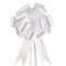 faburo 100pcs Coccarde Fiocco per Fiocchi Matrimonio, Coccarde Bianco Autotiranti Matrimonio, Coccarda Matrimonio Battesimo Auto Decoro