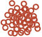 sourcing map Silicone Joint Torique 7mm OD 4mm ID 1.5mm Largeur VMQ Anneaux étanchéité Joint Rouge Paquet 50