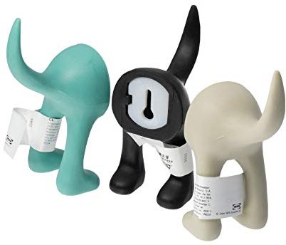 Ikea BASTIS Hundeschwanz Wandhaken, Türkis/Beige/Schwarz, 12 cm, je 1 Stück