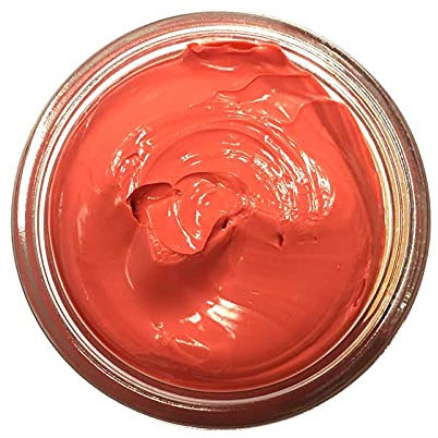 Famaco 50ml Red Corail Leather Deluxe Cream Polish for Boot and Shoe with Application Sponge - Long Lasting Shine Protector Kit for Boots and Shoes