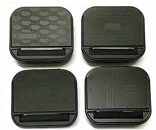1x Automatic Rolling Machine Case Tobacco Tin Roller Black Blind Rolling Box Portable Metal Box for Cigarette Rolling Smoking Roller and Storage Case Black