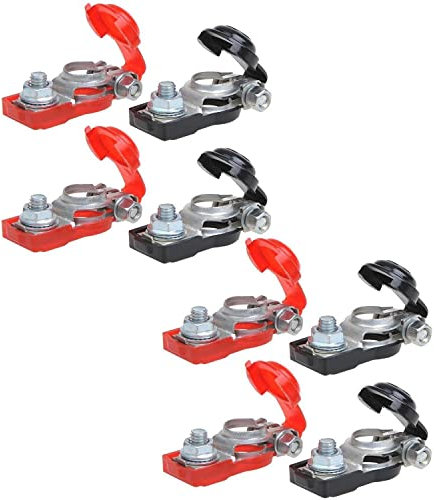 Preiswert&Gut 8 x Batteriepolklemmen 12V / 24V Batterieklemmen PKW Pol Klemme Autobatterie KFZ