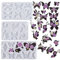 Yayatty 3 Packung Resin Silikonformen Schmetterlinge Silikonformen Epoxidharz mit Loch, Resin Gießharz Silikonform für Schmuck Herstellung Schlüsselanhänger Decor Handwerk
