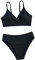 Fulidngzg Bikini Mädchen Teenager mit Shorts Zweiteilige Badeanzüge Rüschen Bikinioberteil Triangel Bedruckte Bikinihose Tankini for 2-14 Jahre Badeanzug