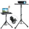 BNTTEAM Upgrade Portable Universal Floor Laptop Projector Tripod Mount Stand Bracket Height Adjustable 22-63inch Display Music Meeting Video