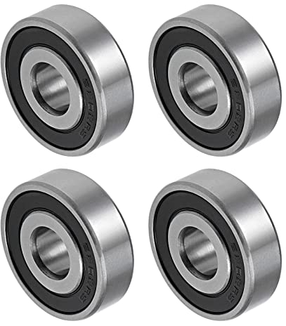 QUARKZMAN 6202-16-2RS 16x35x11mm Kugellager x 4Stk. Chromstahl für Maschinen und Werkzeuge Doppelt versiegelt