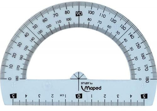Rapporteur incassable 180 degrés Maped