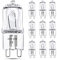 OPASOLAR Lampe halogène G9 Lot de 10 ampoules capsules Pin Base de lampe Ampoule à incandescence éclairant 220-240V Dimmable Blanc chaud (40, Watts)
