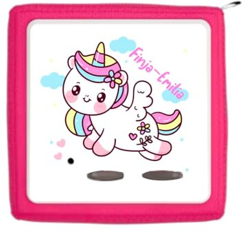 Schutzfolie für Toniebox - Toniebox Schutzfolie - Aufkleber Toniebox - hergestellt in Deutschland - hochwertig mit extra Schutzlaminat (Tonieboxfolie, Einhorn, Mit Glitzer)