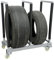 Reifenregal Reifenständer Felgenbaum Reifenbaum 2-stufig Veranstalterhalter mit Bremsrädern, Handy, Mobiltelefon Metall Lagerregal für Felgennaben für Country Farm Carport, Garage Autos Ersatzräder St