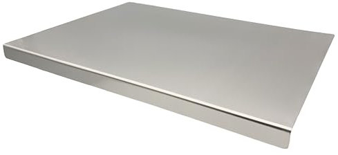 Taglieri in acciaio inox per cucina, pasticceria, impastare, adatti per tagliare verdure, frutta, carne, pane, facili da pulire e riporre (60 x 40 cm)