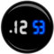 -Digital-Auto-Uhr Auto-Uhr Stick auf wasserdichte Uhr für Fahrzeug Armaturenbrett Auto-Touchscreen-Uhr Auto-Uhr für Motorräder Lastwagen