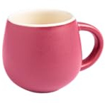 Sallys Sia Mug Tassen - Espressotassen 80 ml, 4er Set - Espresso Tassen mit Henkel, Spülmaschinengeeignet, Mikrowellengeeignet (Wildberry)