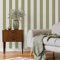 Papier Peint à Rayures Juliette Vert Sauge Fine Decor FD43459