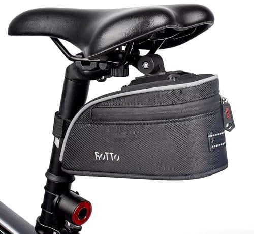 ROTTO Fahrrad Satteltasche Fahrradtasche Sattel mit Schnellspanner für Rennrad Mountainbike 1.5L