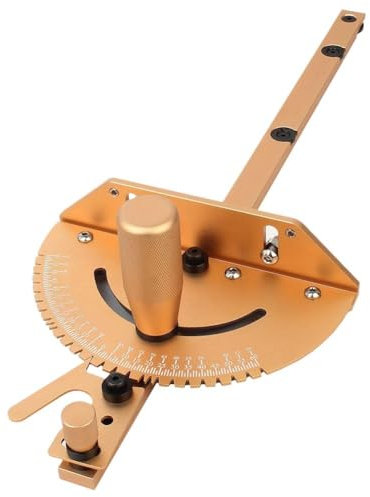 Gehrungslehre, Aluminiumlegierung, Griff, Bänke, Tischkreissäge, Oberfräse, Gehrungslehre, Holzbearbeitungs-Montagewerkzeuge, Lineal, Sägeanschlag und Messsäge, Tab Works M1, M1 Gehrungsquerschnitt,